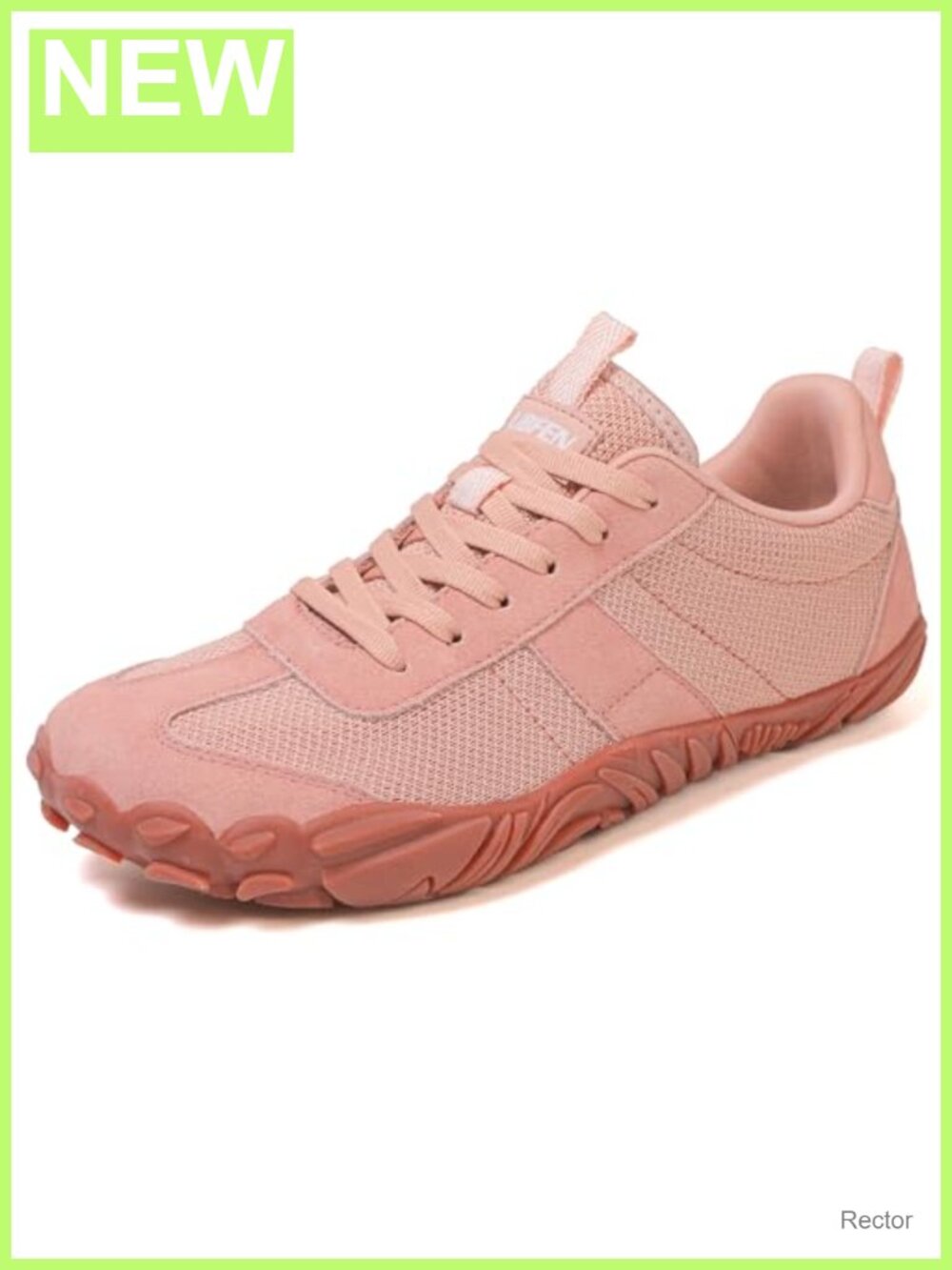 Wide Toe Box Zero Drop Barefoot Hiking Sneakers Knit Suede Minimalist